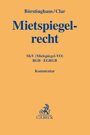Cover for Ulf P. Börstinghaus · Mietspiegelrecht (Hardcover Book) (2022)