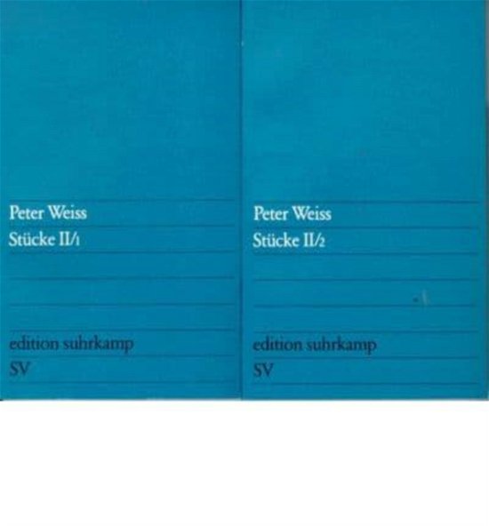 Cover for Peter Weiss · Stucke Band II (Paperback Book) (1981)