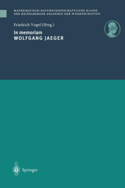 Cover for Friedrich Vogel · In Memoriam Wolfgang Jaeger (Paperback Bog) (1997)