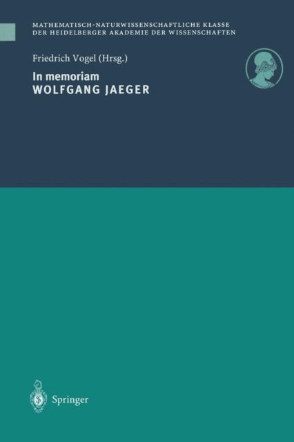 Cover for Friedrich Vogel · In Memoriam Wolfgang Jaeger (Paperback Book) (1997)