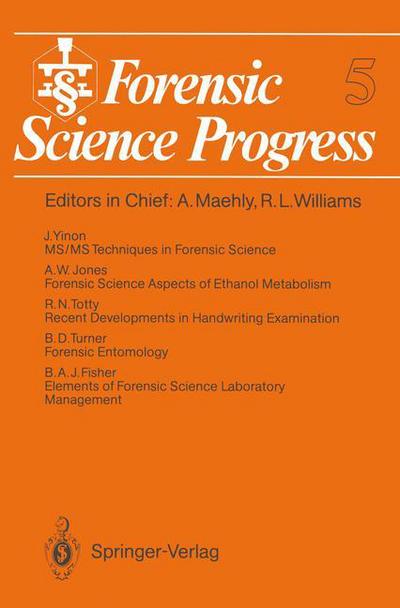 Cover for Barry a J Fisher · Forensic Science Progress - Forensic Science Progress (Paperback Book) [Softcover reprint of the original 1st ed. 1991 edition] (2012)