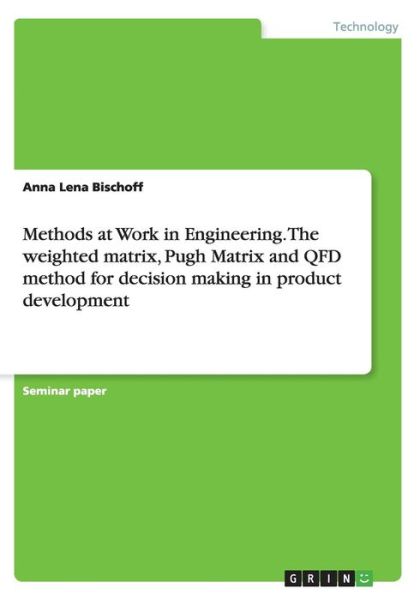 Cover for Bischoff · Methods at Work in Engineering (Book) (2016)