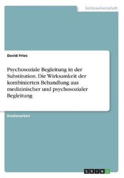 Cover for Fries · Psychosoziale Begleitung in der S (Book)