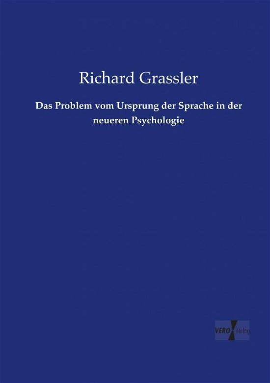 Cover for Grassler · Das Problem vom Ursprung der S (Bok) (2019)