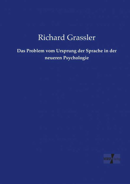 Cover for Grassler · Das Problem vom Ursprung der S (Book) (2019)