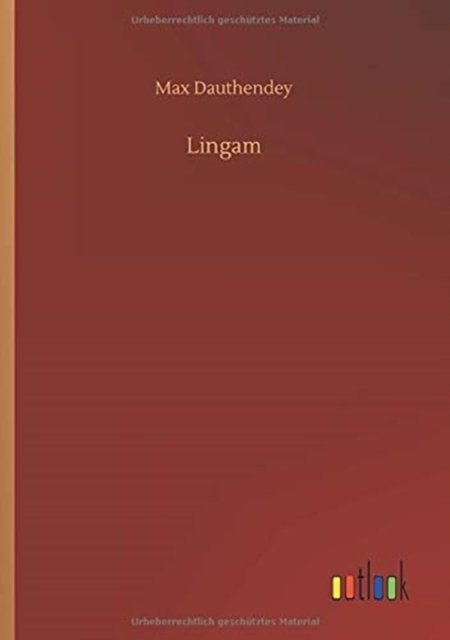 Cover for Max Dauthendey · Lingam (Pocketbok) (2020)