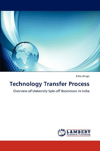 Cover for Esha Ahuja · Technology Transfer Process: Overview of University Spin-off Businesses in India (Taschenbuch) (2012)