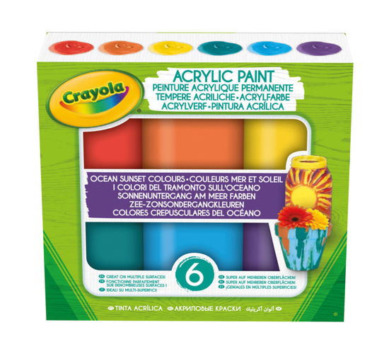 Cover for Crayola · Acryl verf Ocean-Sunset tinten Crayola: 6 stuks (Toys)