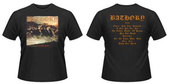 Cover for Bathory · Blood Fire Death (T-shirt) [size L] [Black edition] (2009)