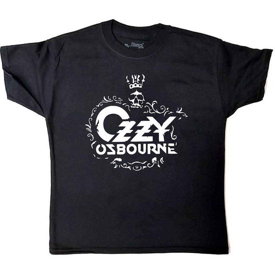 Cover for Ozzy Osbourne · Ozzy Osbourne Kids T-Shirt: Logo (7-8 Years) (T-shirt) [size 7-8yrs] [Black - Kids edition]