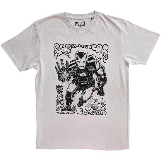 Marvel Comics Unisex T-Shirt: Iron Man Sketch - Marvel Comics - Koopwaar -  - 5056561097107 - 