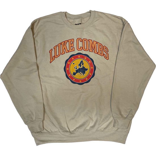 Cover for Luke Combs · Luke Combs Unisex Sweatshirt: Tour '23 Europe Map (Ex-Tour) (Klær) [size M]