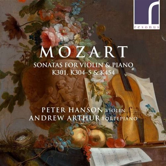 Cover for Hanson, Peter / Andrew Arthur · Mozart Sonatas for Violin &amp; Piano (CD) (2021)