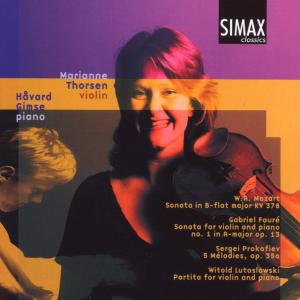 Violin Sonata / Violin Sonata / 5 Melodies - Mozart / Faure / Prokofiev / Gimse / Thorsen - Musikk - SIMAX - 7033662012107 - 31. august 2000