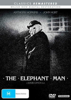 Cover for Hopkins, Anthony, Hurt, John, Bancroft, Anne, Gielgud, John, Hiller, Wendy, Jones, Freddie, Elphick, Michael, Gordon, Hannah, Ryan, Helen, Standing, John, Fletcher, Dexter, Dunlop, Lesley, Nicholls, Phoebe, Gorman, Pat, Davenport, Claire, Lynch, David · The Elephant Man (1980) (Classics Remastered) (DVD) (2020)