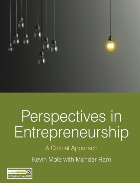 Perspectives in Entrepreneurship: A Critical Approach - Mole, Kevin (Warwick Business School, Coventry) - Libros - Bloomsbury Publishing PLC - 9780230241107 - 23 de noviembre de 2011