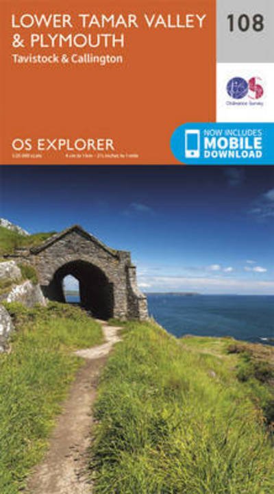 Cover for Ordnance Survey · Lower Tamar Valley and Plymouth - OS Explorer Map (Map) [September 2015 edition] (2015)