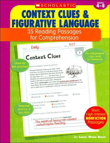 Context Clues & Figurative Language: 35 Reading Passages for Comprehension - Linda Ward Beech - Books - Teaching Resources - 9780439554107 - July 1, 2006