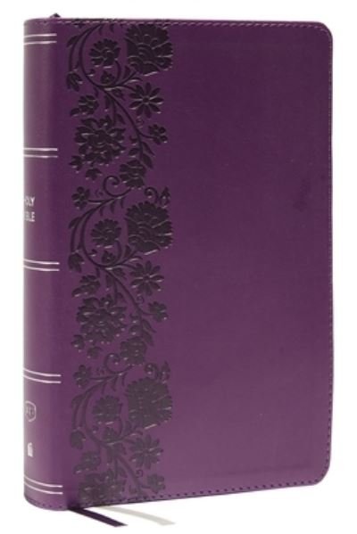 Cover for Thomas Nelson · KJV Holy Bible: Large Print Single-Column with 43,000 End-of-Verse Cross References, Purple Leathersoft, Personal Size, Red Letter, Comfort Print: King James Version (Leather Book) (2022)