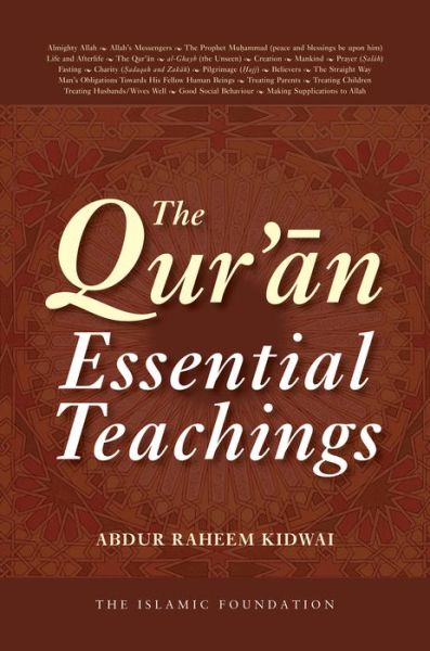 Cover for Abdur Raheem Kidwai · The Qur'an: Essential Teachings (Paperback Book) (2015)