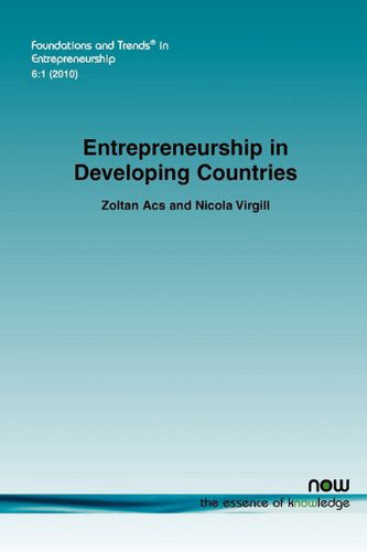 Cover for Zoltan Acs · Entrepreneurship in Developing Countries - Foundations and Trends (R) in Entrepreneurship (Paperback Book) (2010)