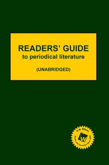 Cover for HW Wilson · Readers' Guide to Periodical Literature (2020 Subscription) (Gebundenes Buch) (2020)