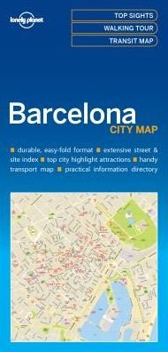 Cover for Lonely Planet · Lonely Planet Barcelona City Map - Map (Landkarten) (2016)