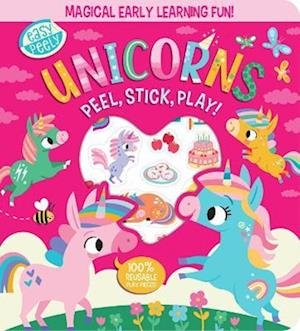 Cover for Holly Hall · Easy Peely Unicorns - Peel, Stick, Play! - Easy Peely - Peel, Stick, Play! (Board book) (2024)