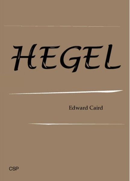 Cover for Edward Caird · Hegel (Hardcover Book) [New edition] (2002)