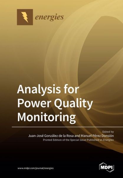 Cover for Juan-José González de la Rosa · Analysis for Power Quality Monitoring (Paperback Book) (2020)