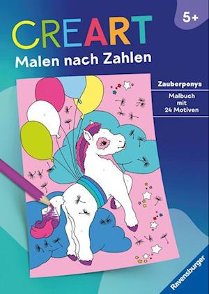 Cover for Maja Wagner · Ravensburger CreArt Malen nach Zahlen ab 5: Zauberponys, Malbuch, 24 Motive (Book) (2024)