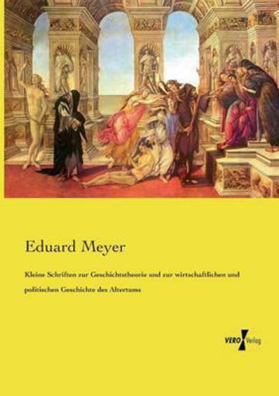 Cover for Meyer · Kleine Schriften zur Geschichtsth (Buch) (2019)