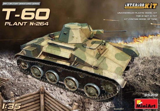 Cover for T · T-60 (plant No.264stalingrad)interiorkit (1:35) (Leksaker)