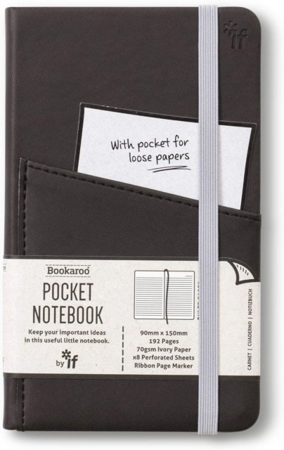Cover for Bookaroo Pocket Notebook (A6) Journal - Black (Taschenbuch) (2023)