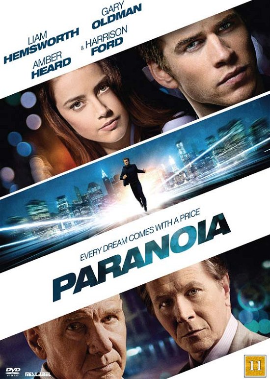 Cover for Liam Hemsworth / Gary Oldman / Amber Heard / Harrison Ford · Paranoia (DVD) (2014)