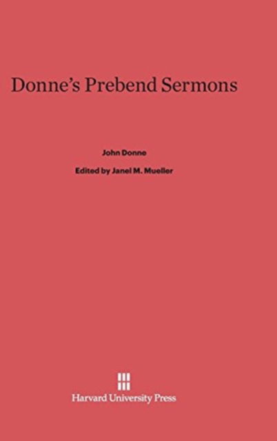 Cover for John Donne · Donne's Prebend Sermons (Hardcover Book) (1971)