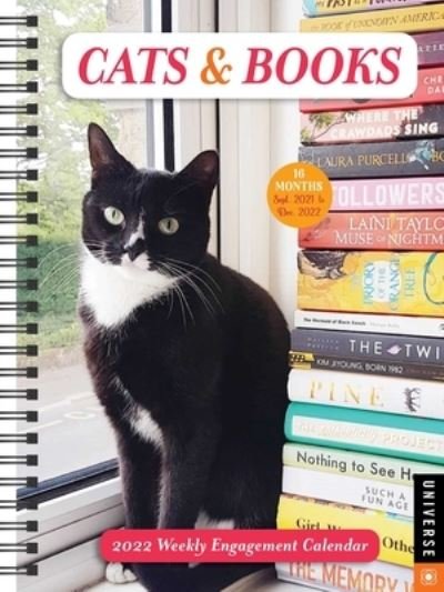Cover for Universe Publishing · Cats &amp; Books 16-Month 2021-2022 Weekly Engagement Calendar (Calendar) (2021)
