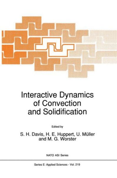 Interactive Dynamics of Convection and Solidification - Nato Science Series E: - Stephen H Davis - Kirjat - Springer - 9780792319108 - maanantai 31. elokuuta 1992