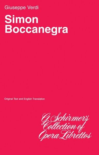 Cover for Giuseppe Verdi · Simon Boccanegra (Paperback Bog) (1986)