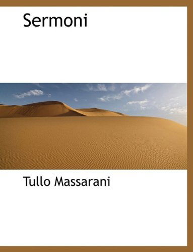 Cover for Tullo Massarani · Sermoni (Paperback Book) (2009)