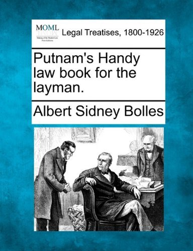Cover for Albert Sidney Bolles · Putnam's Handy Law Book for the Layman. (Paperback Book) (2010)