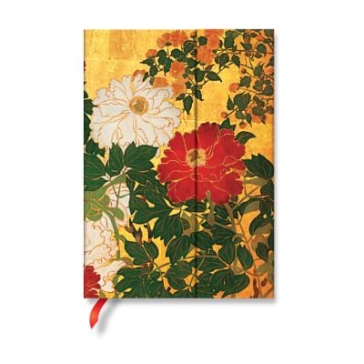 Cover for Paperblanks · Natsu (Rinpa Florals) Midi Unlined Hardback Journal (Wrap Closure) - Rinpa Florals (Gebundenes Buch) (2023)
