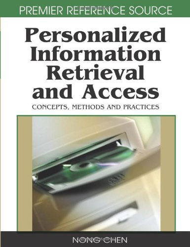 Cover for Rafael Andrés González · Personalized Information Retrieval and Access: Concepts, Methods and Practices (Premier Reference Source) (Gebundenes Buch) (2008)