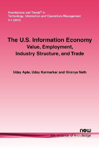 Cover for Uday Apte · The U.S. Information Economy: Value, Employment, Industry Structure, and Trade - Foundations and Trends (R) in Technology, Information and Operations Management (Paperback Bog) (2012)