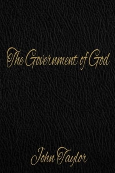 Cover for John Taylor · The Government of God (Taschenbuch) (2020)