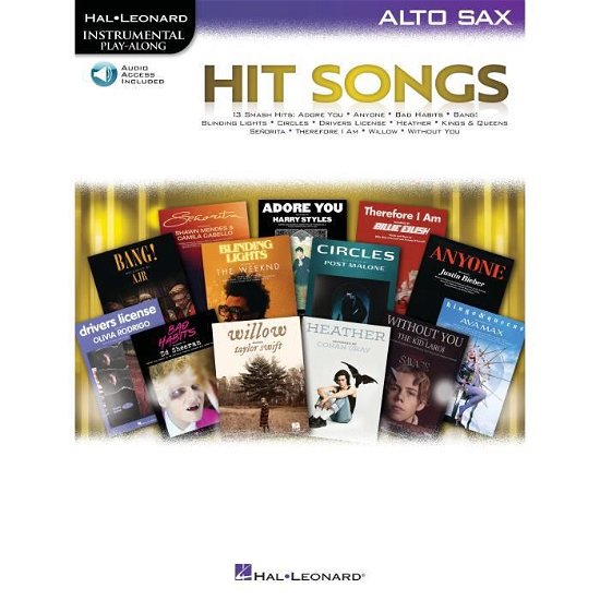 Cover for Hit Songs: Alto Sax (Book) (2021)