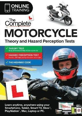 Cover for The Complete Motorcycle Theory &amp; Hazard Perception Test Online Subscription (Pocketbok) [New edition] (2021)