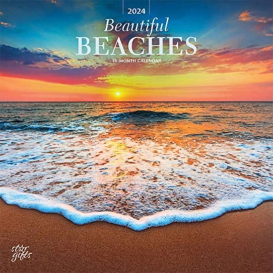 Cover for Beautiful Beaches 2024 Square Stkr Starg (Paperback Book) (2023)