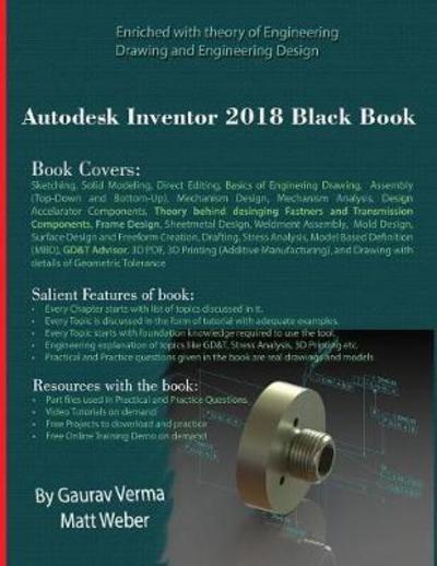 Cover for Gaurav Verma · Autodesk Inventor 2018 Black Book (Paperback Book) (2017)