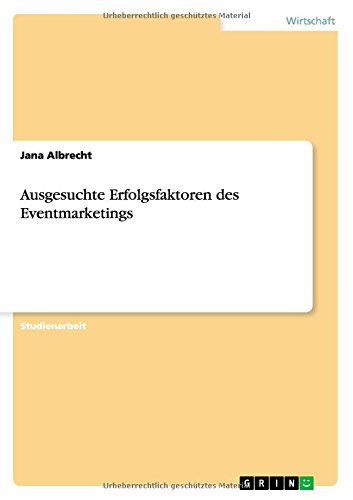 Ausgesuchte Erfolgsfaktoren de - Albrecht - Books - GRIN Verlag GmbH - 9783656856108 - January 12, 2015